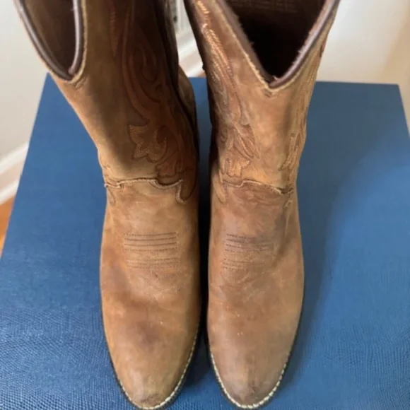 Justin Cowboy boots, Big Boy Size 5, Women's 6.5 - Picture 4 of 5